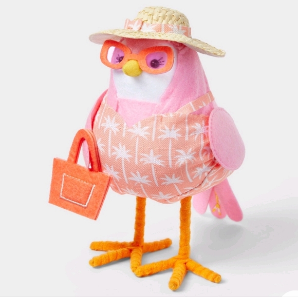 Rare, Coral Target Fabric Bird, Sun Squad - Picture 3 of 4